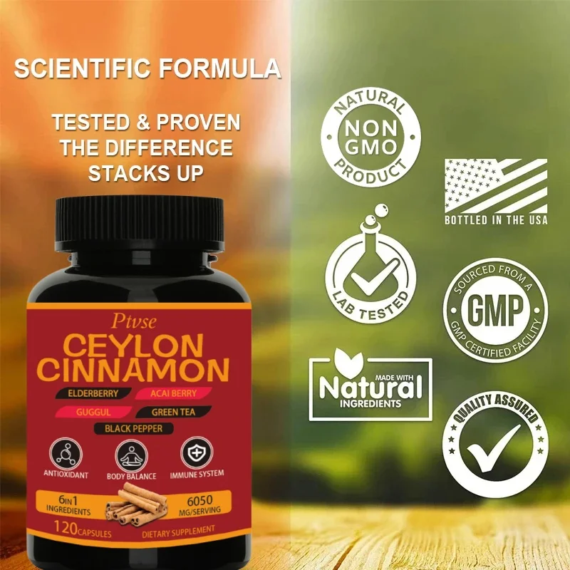 Premium Ceylon Cinnamon A Natural Supplement That Supports Healthy Blood Circulation, Brain and Joint Function