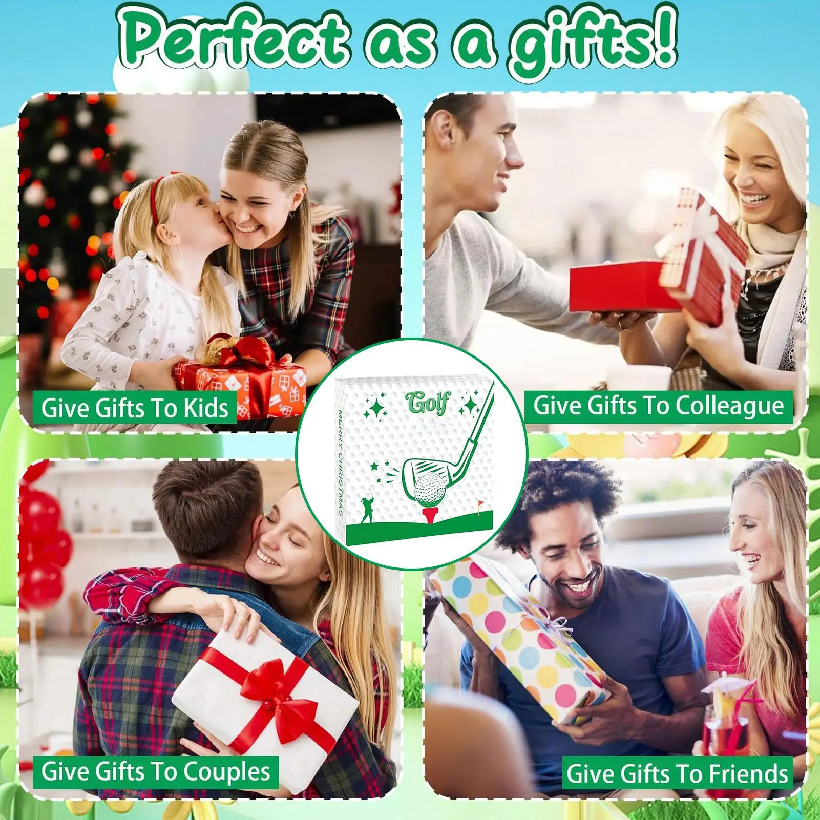 تقويم العد التنازلي للجولف 24 يومًا من ملحقات الجولف 2025 مجيء الجولف للمبتدئين المتحمسين الأب الابن شريك صديقها #5