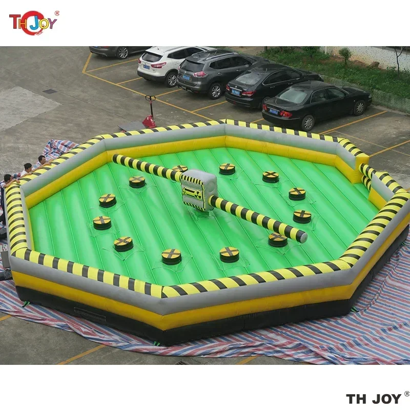 Mechanical 7m Wipe out games, inflatable meltdown games,inflatable wipeout course for sale