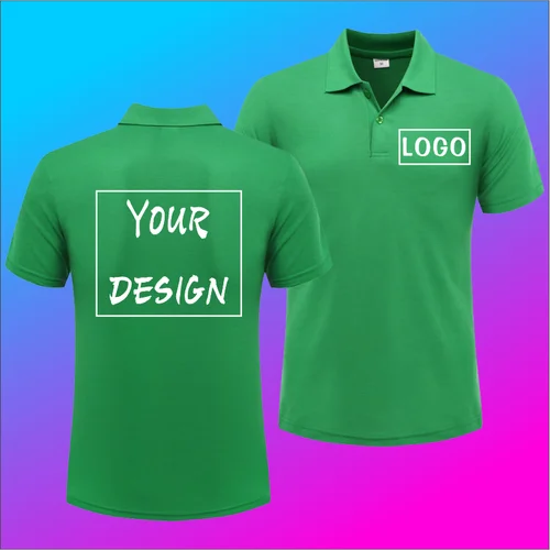 Polo de manga corta con estampado personalizado para hombre y mujer, camisa con solapa informal, patrón bordado, diseño superior de secado rápido, moda de verano