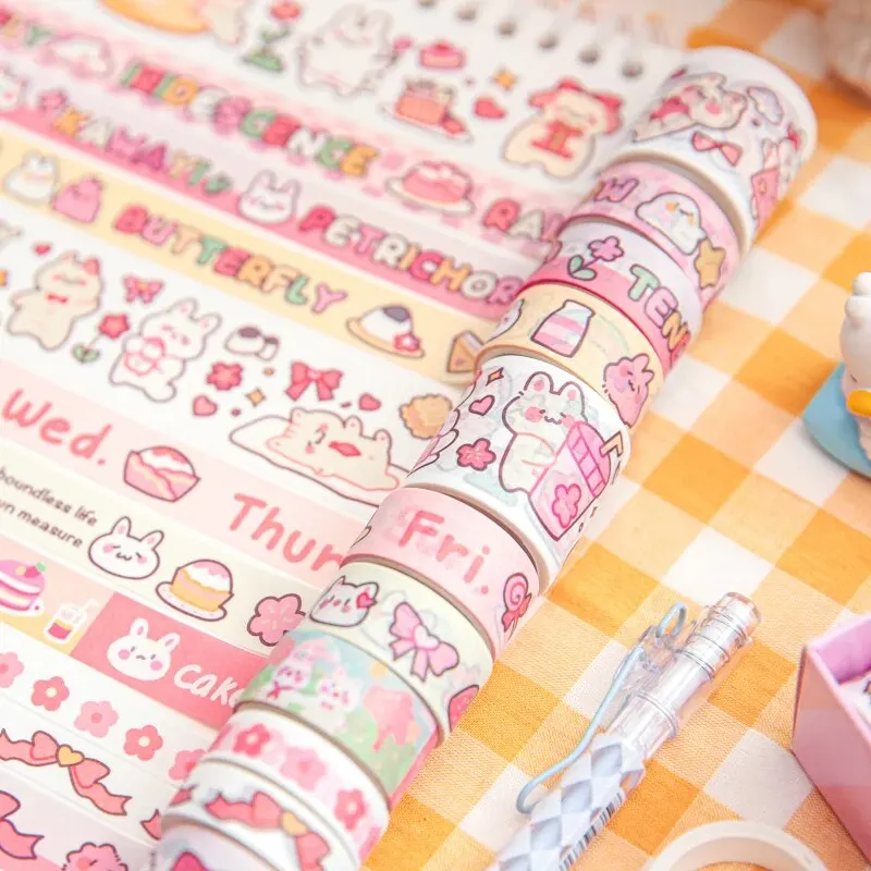 20 Rolls/Box Cartoon Animal Washi Tape Set Handbook DIY Decorative Sticker Scrapbook