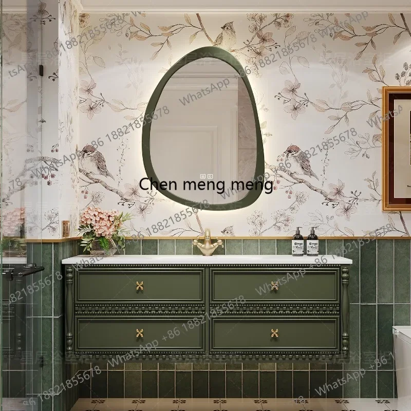 Universal Vintage Bathroom Cabinet Professional Simple Organizer Storage Cupboard Big Size