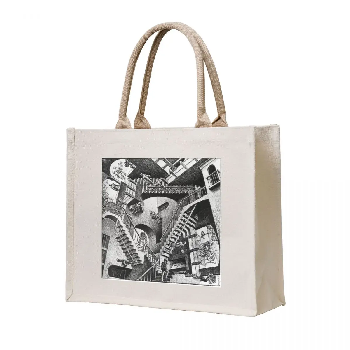 

Optical Illusions M C Escher Tote Bag Canvas Customizable tote bag Women's bags