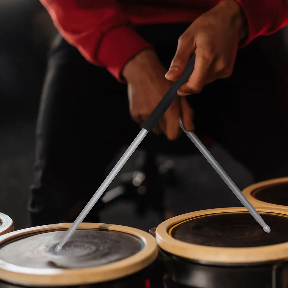 

4pcs Aluminum Alloy Drumsticks Lightweight Percussion Sticks for Drums Comfortable Grip Water Drop Fashionable