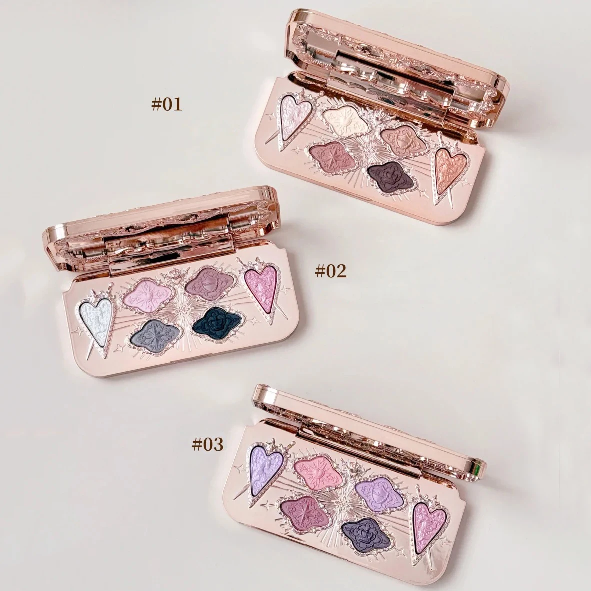 Flower Knows Knight Unicorn Makeup Set Eyeshadow Blush Lipstick With Tote Bag Cute Kawaii Beauty Gift Set Limited Edition