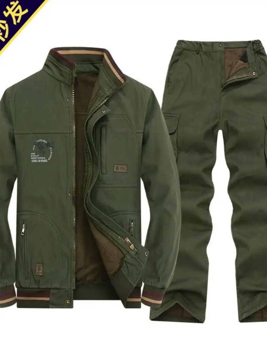 ensemble-de-travail-pour-hommes-en-coton-collection-automne-pour-chantier-en-pur-coton-anti-brulure-resistant-a-l'usure-vetements-de-protection-du-travail