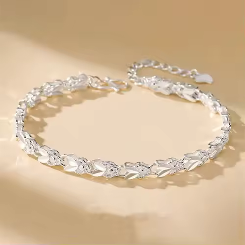 Fine 925 Sterling Silver Noble Nice Chain Solid Bracelet for Women Men Charms Party Gift Wedding Fashion Jewelry Hot Model - Image 7