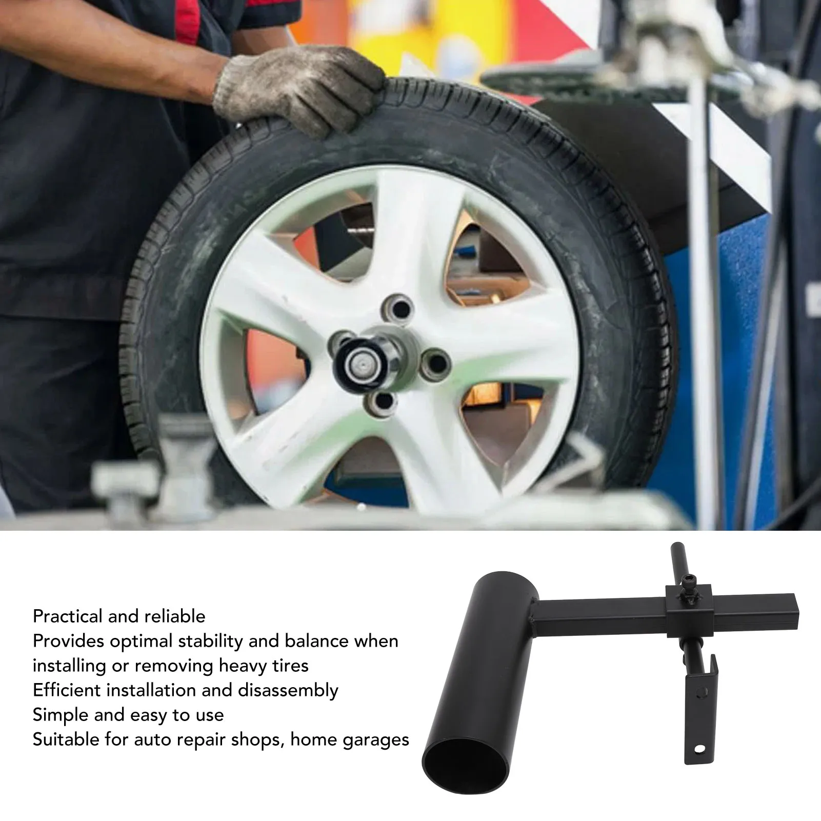 Manual Tire Changer Efficient Tire Mounting and Dismounting Metal Heavy Duty Portable Tyre Changer Tool for Auto Repair Stores