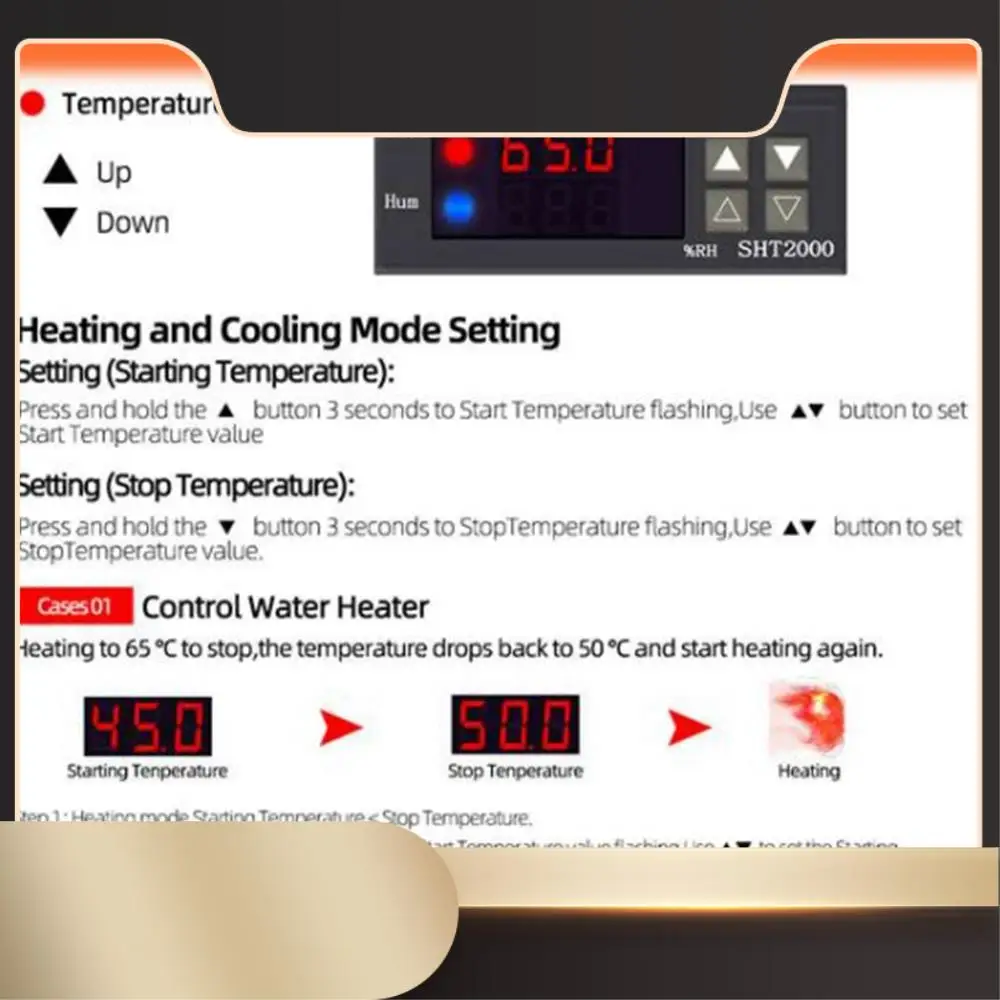 

SHT2000 Контроллер температуры и влажности Термостат Гигростат Крытый инкубатор для пивоварения Термометр Гигрометр AC110-230V-N36R
