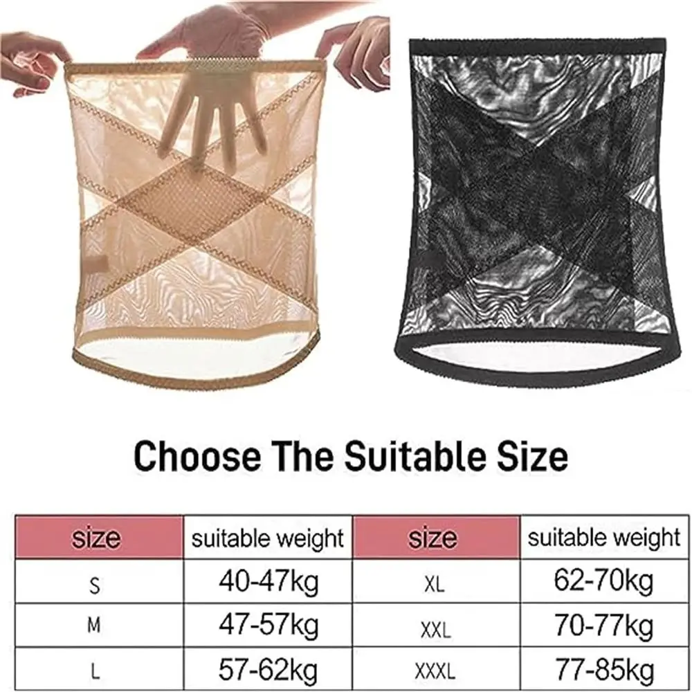 Invisible Cross Mesh Girdle Super Elasticity Waist Shaping Maternity Postpartum Bandage Band Breathable Belly Belt