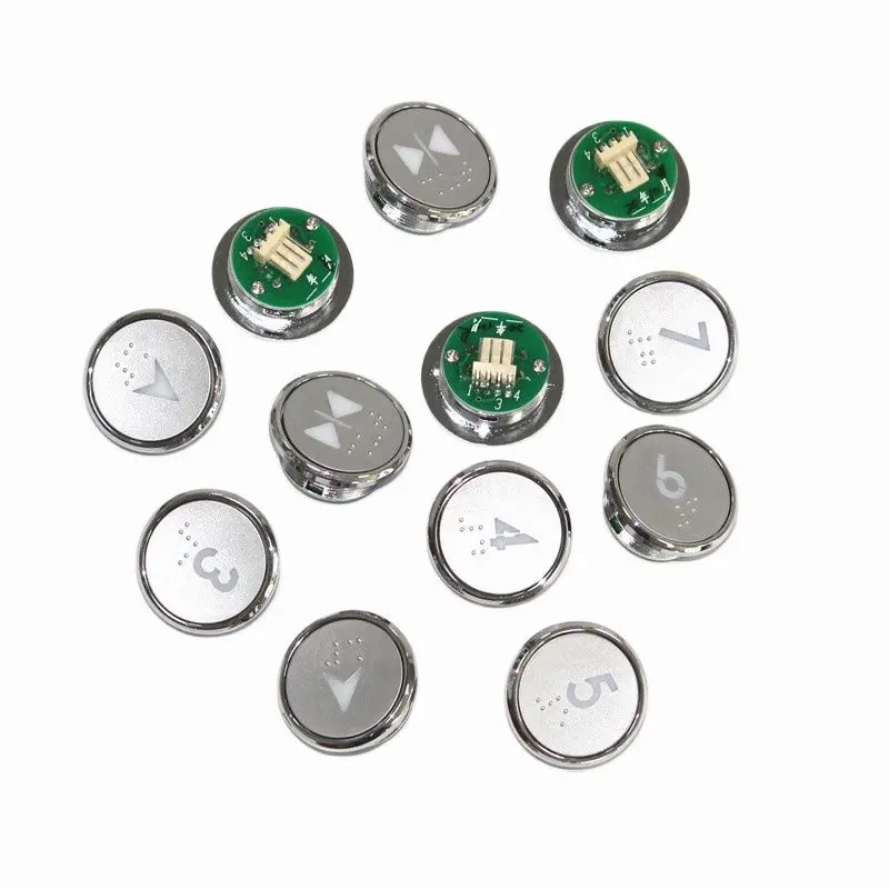 

5pcs BR32A Elevator Push Button With Braille