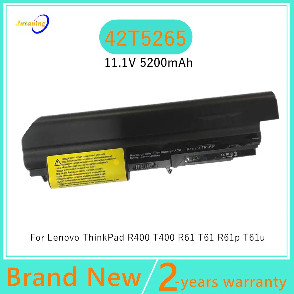 

Laptop battery For Lenovo ThinkPad R61 R61i T400 T61 T61p T61u 41U3198 42T5265 42T4548 42T5264 42T4530 42T4645 42T4533 42T4532