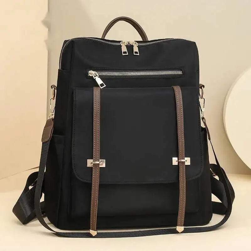 Outdoor Travel Backpack Versatile Student School Bags On Sale 2025 Newest Casual Color-Block Nylon Women's Backpack