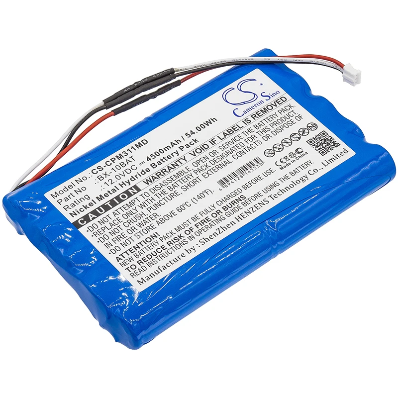 Cameron Sino 4500mAh Battery For Baxter Healthcare Colin Medical BX-10BAT  M1388 Moniteur Duxeo BX10 Press-Mate Pal 3110P