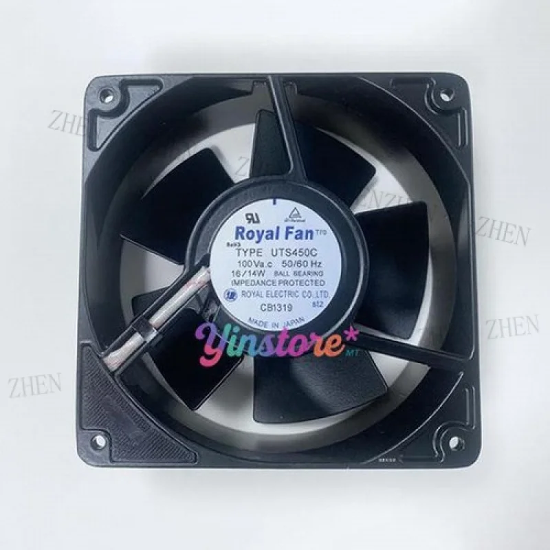 Y  1 Pc. New for ROYAL FAN UTS450C Cooling Fan 12038 100VAC 16/14W 12CM 2Pin Plug-in