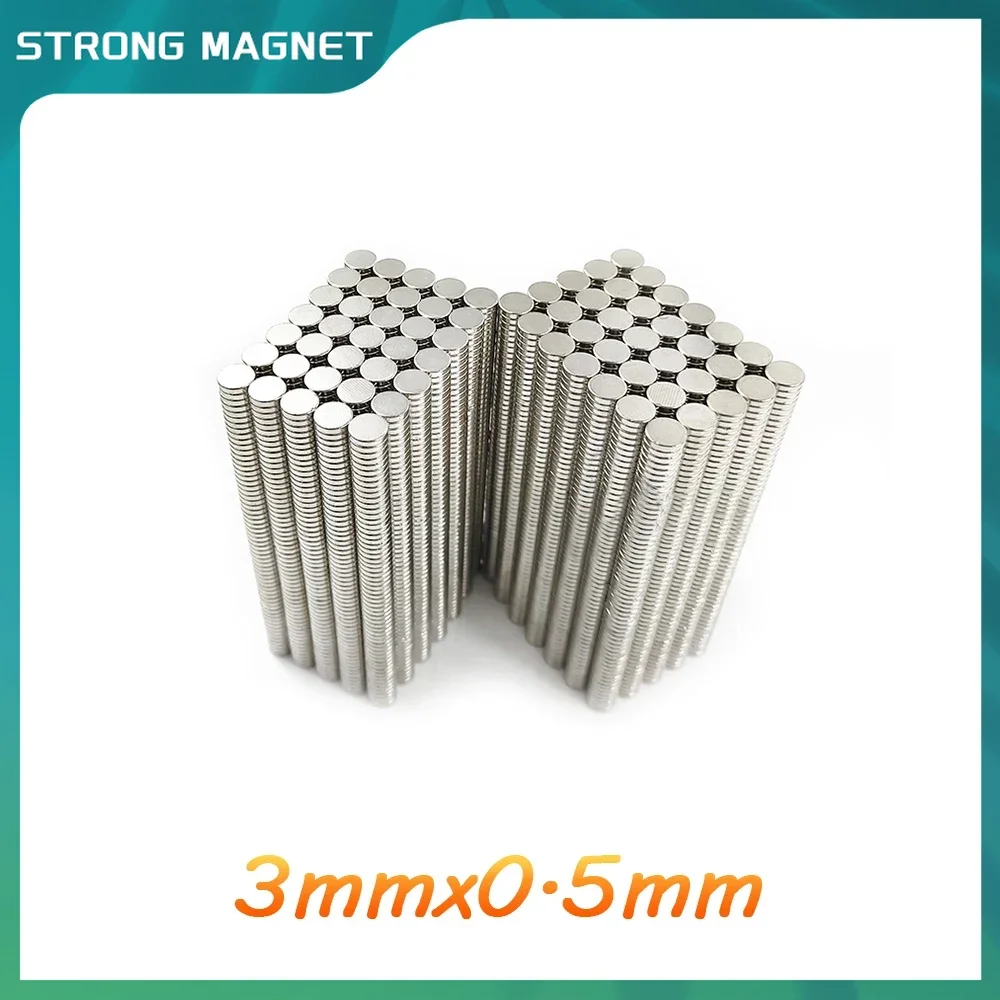 

Super Strong Neodymium Magnet Ndfeb Strong Magnetic Small Round Rare Earth N35 Magnet Search Magnet 3x0.5mm Customizable