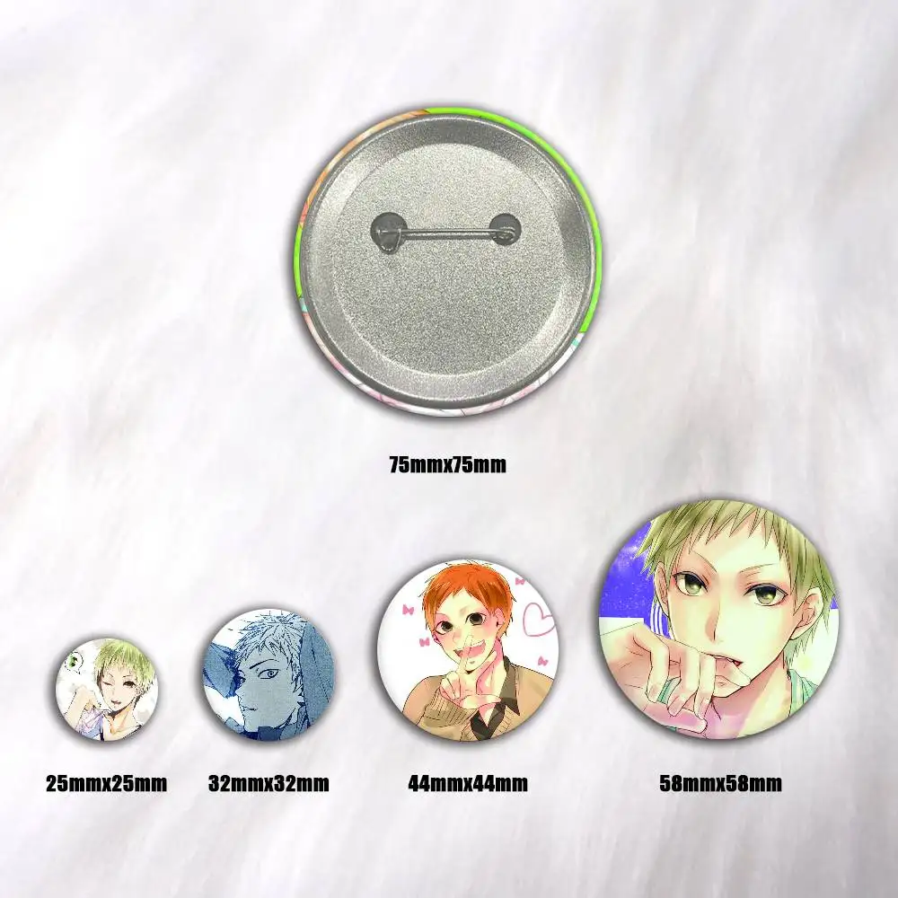 Anime Kotaro Hayama Creative Round Button Badges Cute Pin Brooch for Backpack Clothes Lapel Jewelry Accessories Friends Gift