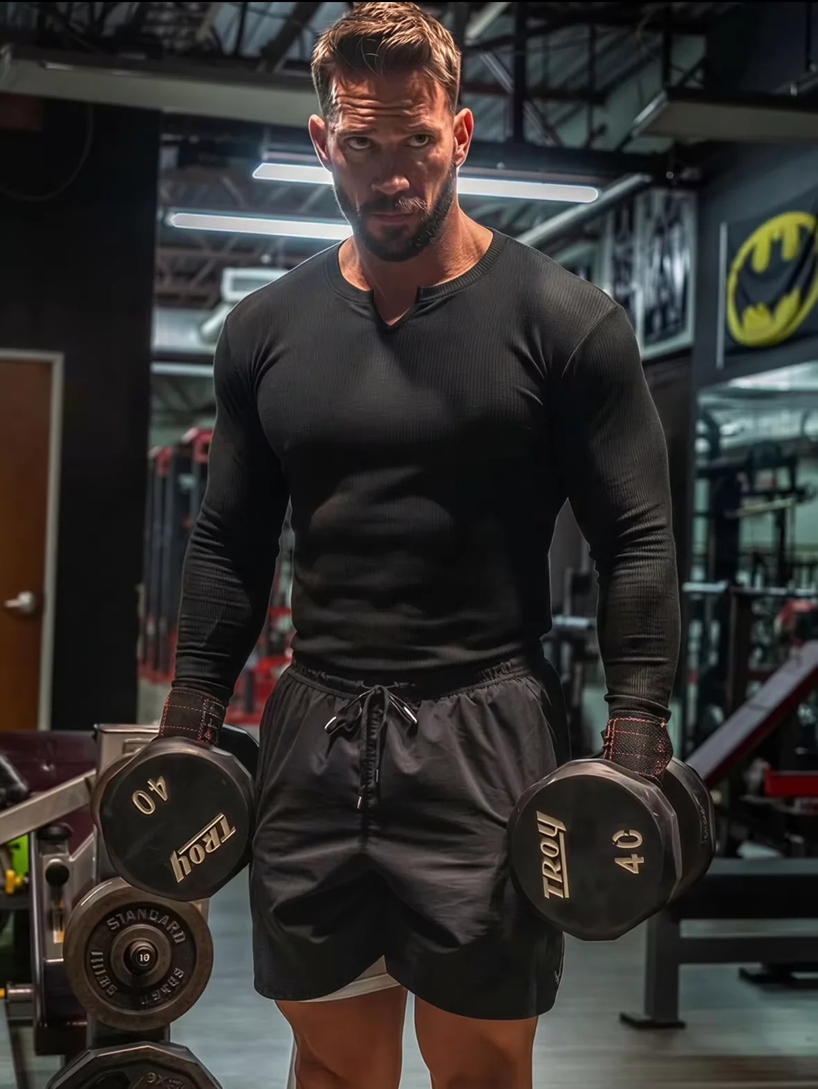 Men's Fashion Fitness Sports Long Sleeve T-Shirt Retro Outdoor Home V-Neck Spring Summer Gym Fitted Clothing image 4