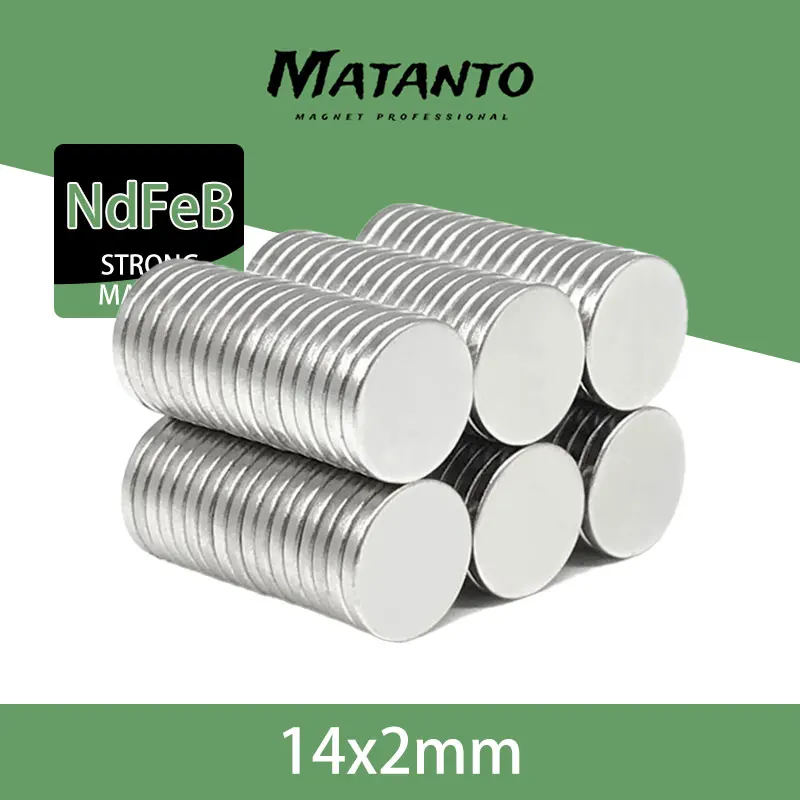 

5/10/20/50/100/200PCS 14x2mm Neodymium Magnets Strong 14mm X 2mm Permanent Round Magnet 14*2mm Powerful N35 Magnets