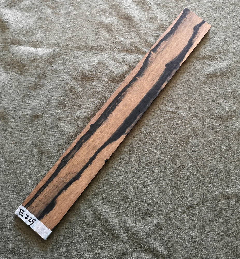 HUATOOL Pattern Ebony African Striped Guitar Fingerboard, Wool Board, Special Texture Production Material 520*70*8