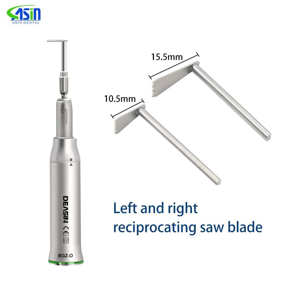 Chirurgia stomatologiczna piła oscylacyjna prosta rękojestna do zbierania kości w jamie ustnej mikro-1:1/4:1 chirurgiczna 3 °/17 ° piła niska