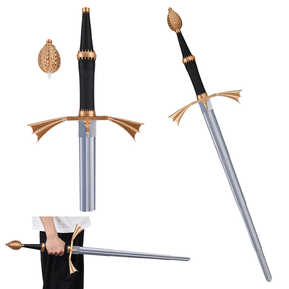 Disfraz de Cosplay de Dámona Targaryen, Accesorio de Disfraz Medieval, Réplica de Espada de Caballero, Armas de Plástico, Disfraz de Halloween