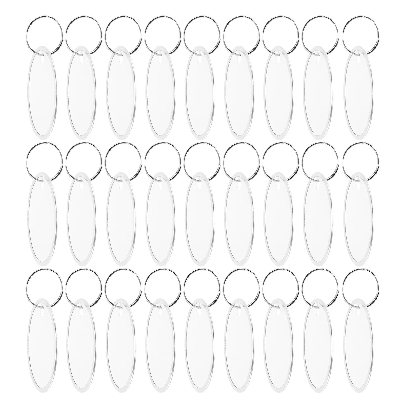 100Pcs Round Metal Edge Key Tags Heavy Duty Paper Labels Key Rings for Organizing Keys Tools Garage Sale Price Tags