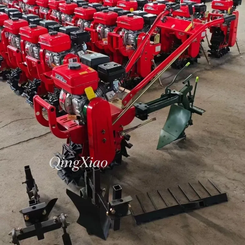 Multifunctional Tracked Cultivator Matched With Fertilizing Seeding Adjustable Seeding Depth For Ploughing Soil Turning Weeding