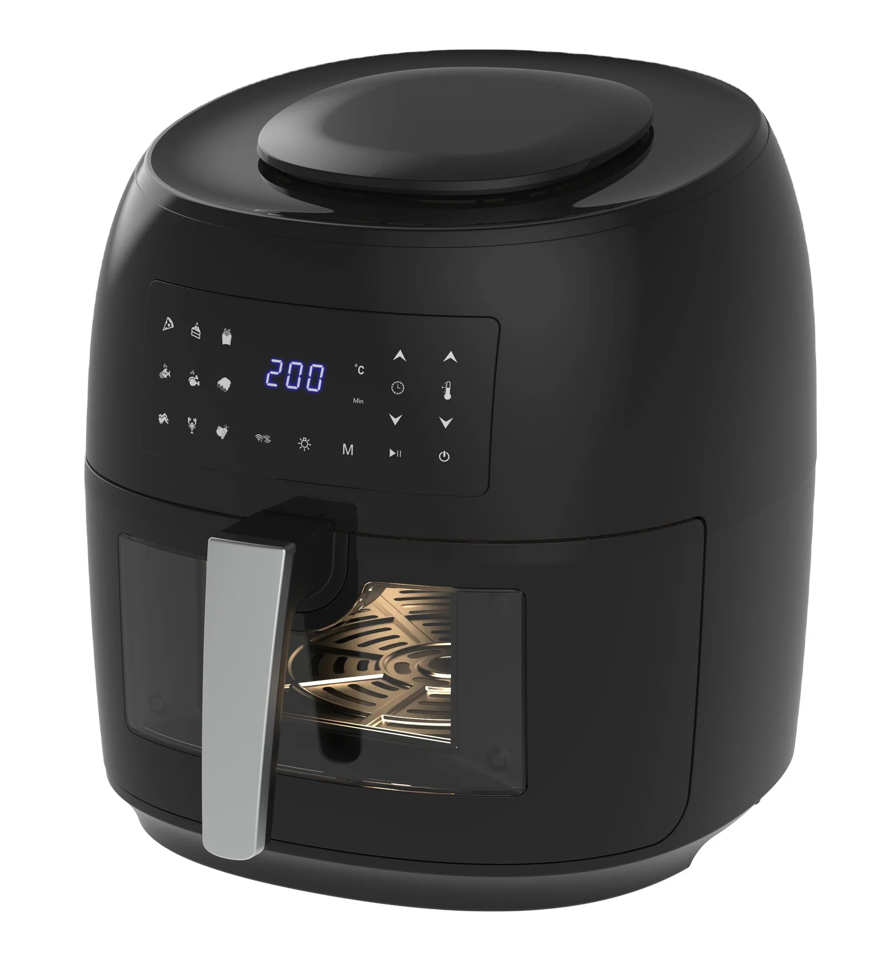 Custom 220V 1800W Freidora De Aire Air Flyer Fryer Electric 7.4L Healthy Digital Air Frye