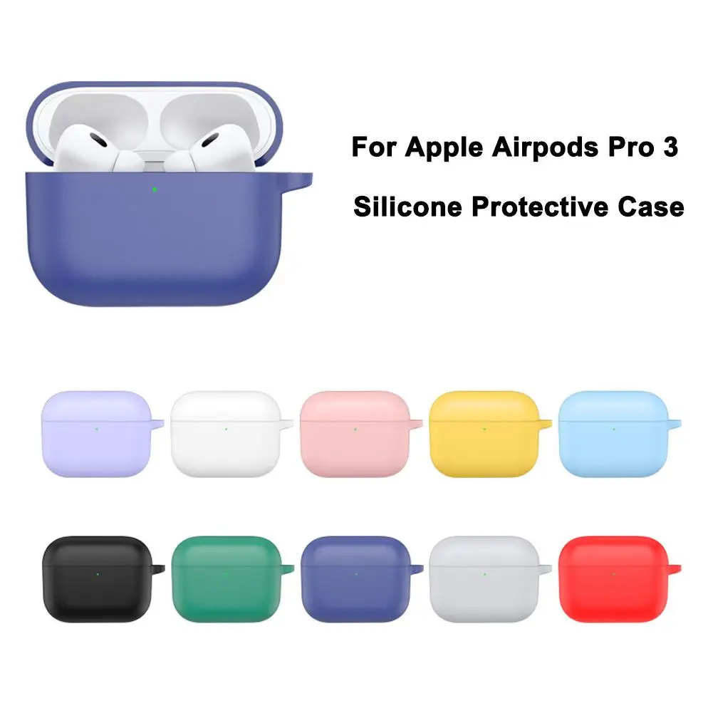 Custodia per auricolari in silicone per Airpods Pro 3 Custodia protettiva per auricolari antipolvere antigoccia per Apple Airpods Pro 3