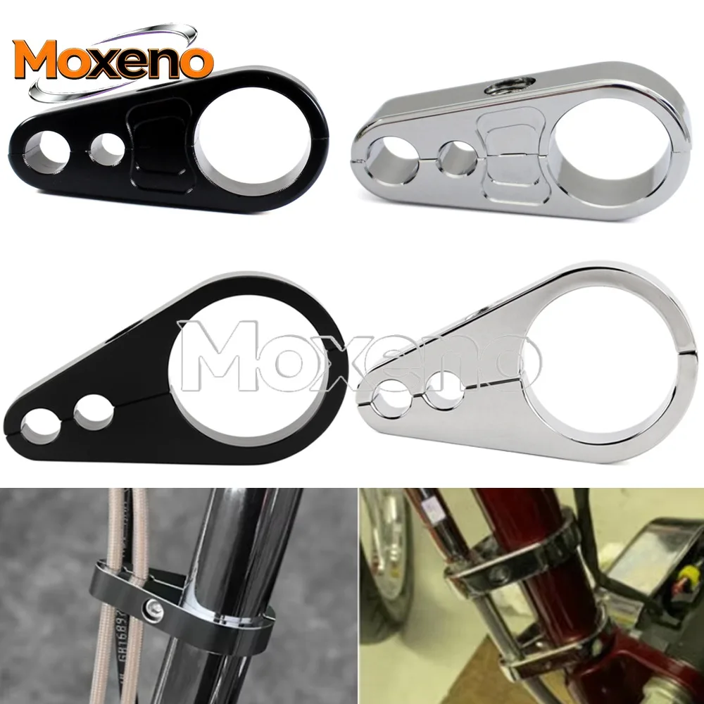 Motorcycle CNC Frame Handlebar Cable Clamp Brake Line Clutch Brake Cable Wire Clamp Clip For Harley Honda Yamaha Suzuki Yamaha