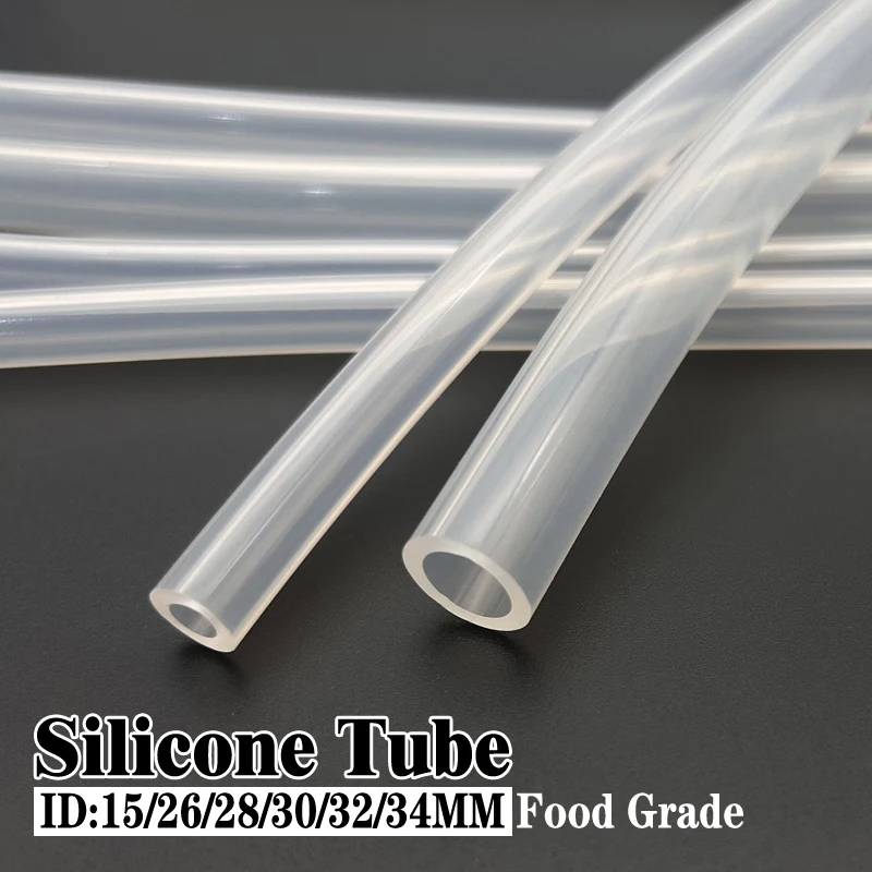

Прозрачный ID 15/26/28/30/32/34 мм пищевой силиконовый шланг, нетоксичный, без запаха, легко чистится, идеально подходит для оборудования для питьевой воды