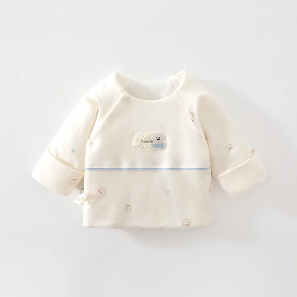 0-3 Months Newly Born Baby Winter Coat with Thick and Warm Design for Baby Girl's Top, Half Back Design for Male Baby Jacket