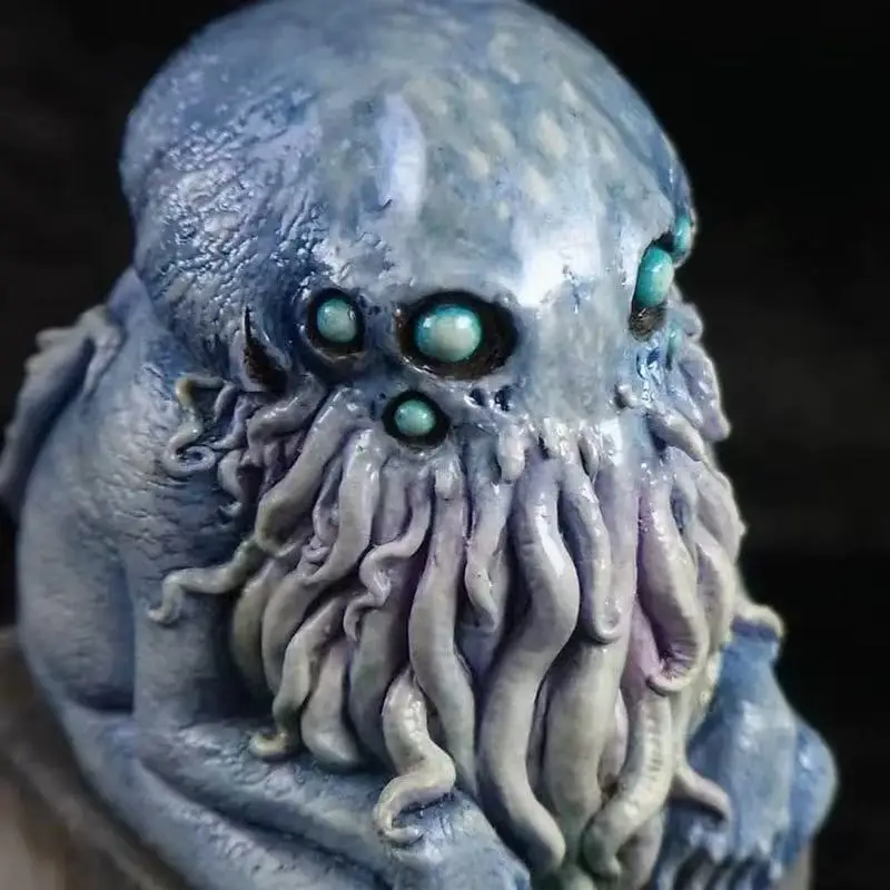 Film Cthulhu Mythos Statue Cthulhu Denker Garage Figur Oktopus Harz Modell Zimmer Schreibtisch Dekoration Ornament Kinder Erwachsene Geschenke Spielzeug