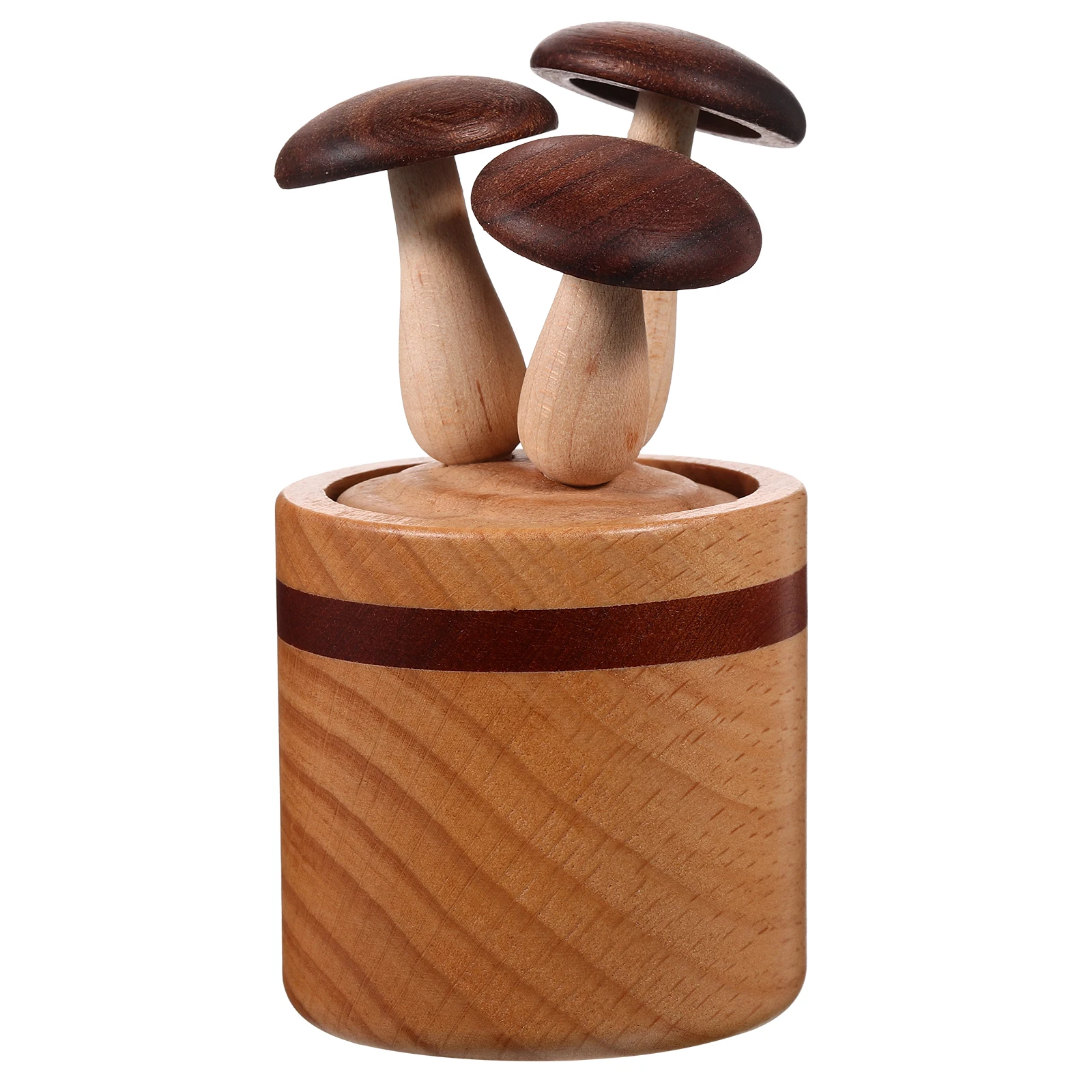 

Adorable Wooden Mushroom Essential Mini Aromatherapy For Home Office Car Natural Wood Scent Small Wooden Fragrance Oil Diffuser