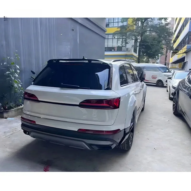 Heavy Duty Fiberglass Wide Body Kit Front Canards Side Skirt Wheel Eyebrow Rear Vent Wing Facelift Sport Universal Fit Car Guard 5