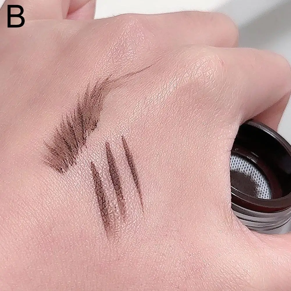 Schwarzer Eyeliner wasserdichter schnell trocknender, nicht verschmieren der, lang anhaltender Eyeliner Make-up Farbe Anfänger und Gel Augenbrauen Entwicklung zu r1s7