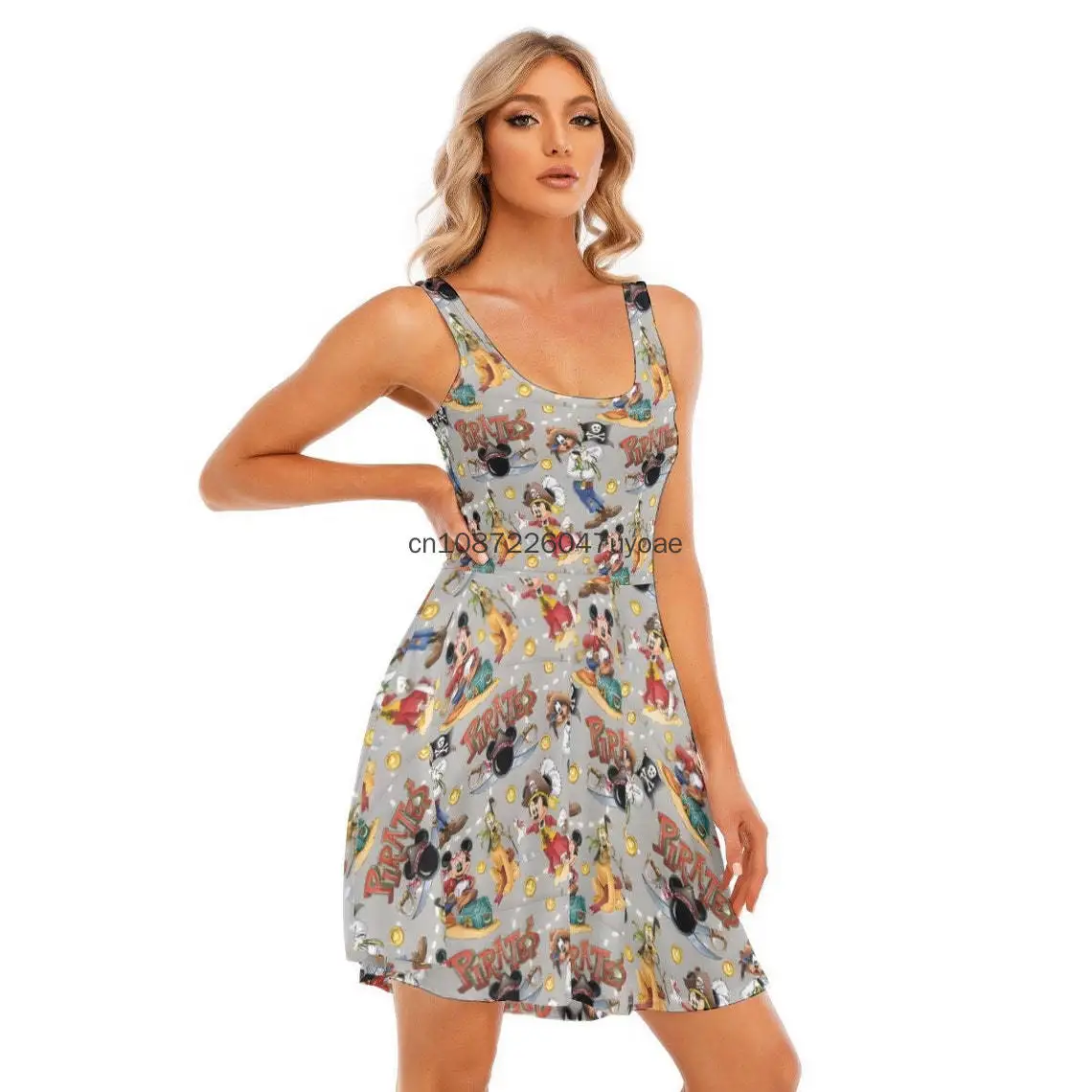 Disney Cruise Dress Disney Vacation Skater Dress Nautical Dress Summer Fashion Sling Print Sexy Skinny Pirate Party Women Dress