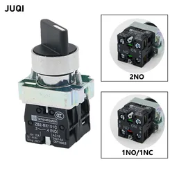 1PCS 22mm XB2-BD21 BD23 BD25 BD33 BD45 BD53 1NO/2NO/1NO1NC 2/3 Position Self locking / self resetting selector Knob switch