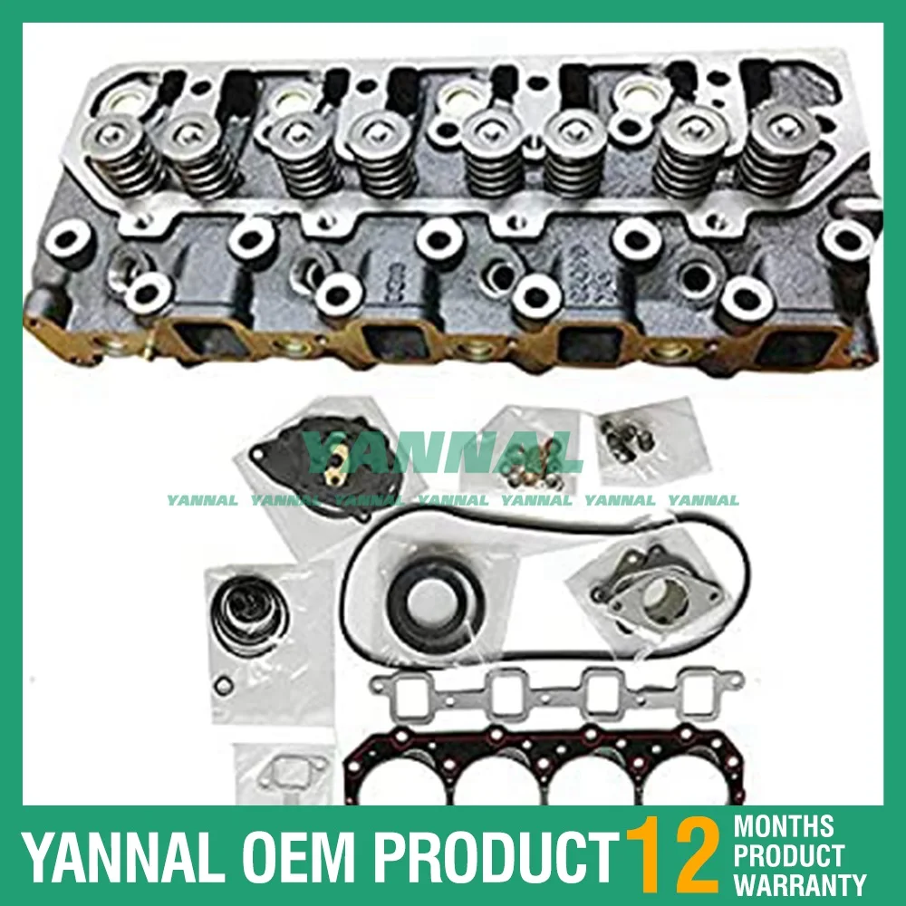 Complete Cylinder Head 4900931 W Full Gasket Set For Cummins A2300 A2300T Engine