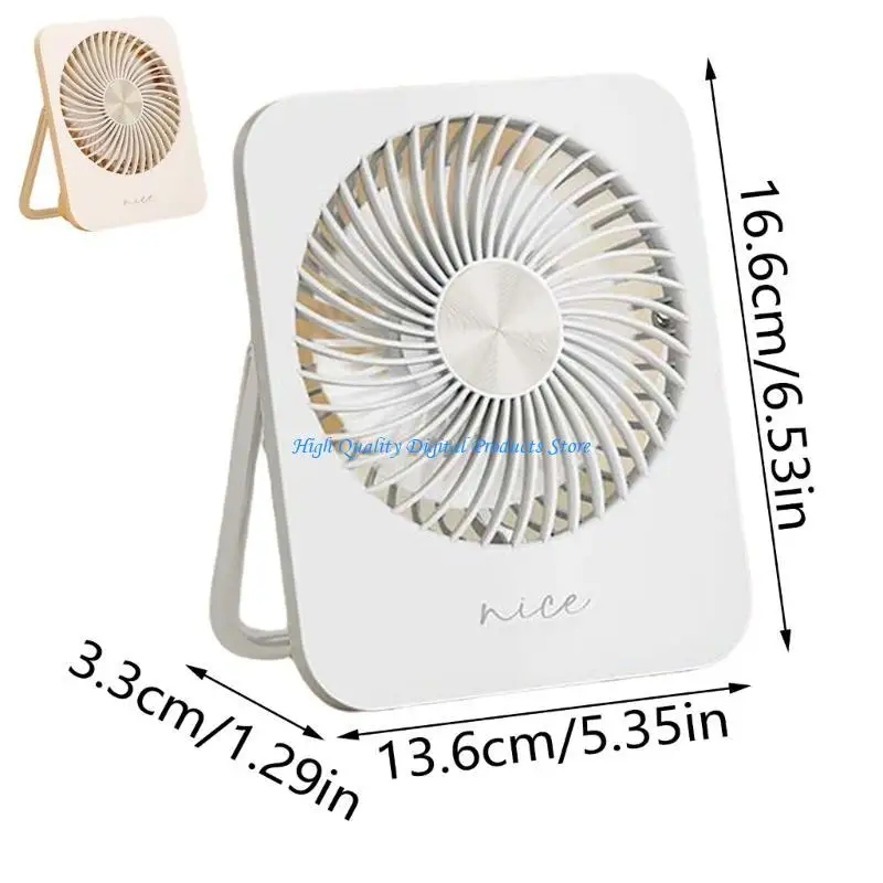 U2JE USB Desk Fan, 3 Speed Personals Small Desktt Table Quiet USB -fan voor thuis