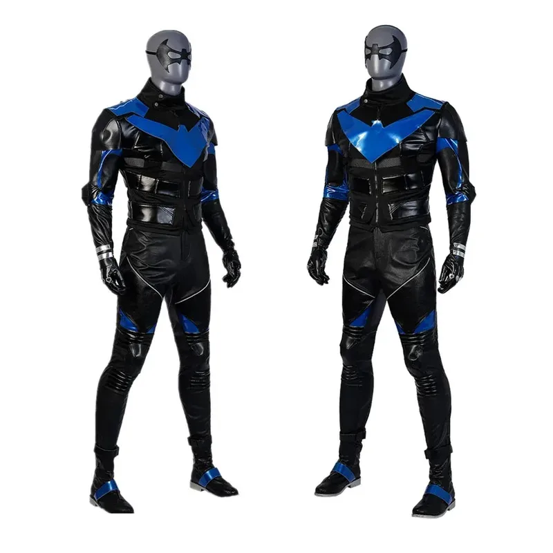 Man Dick Costume Cosplay Halloween Tuta da supereroe Tuta da armatura in ecopelle Set completo e articoli individuali venduti ob;8
