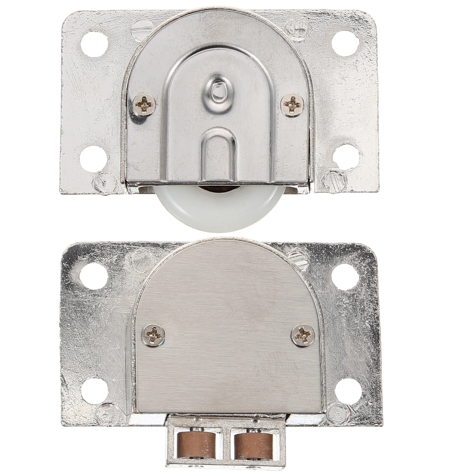 

1 set Sliding Wardrobe Door Roller Zinc Alloy Cabinet Closet Wheel Adjustable Silent Bearing System Sliding Door Accessories