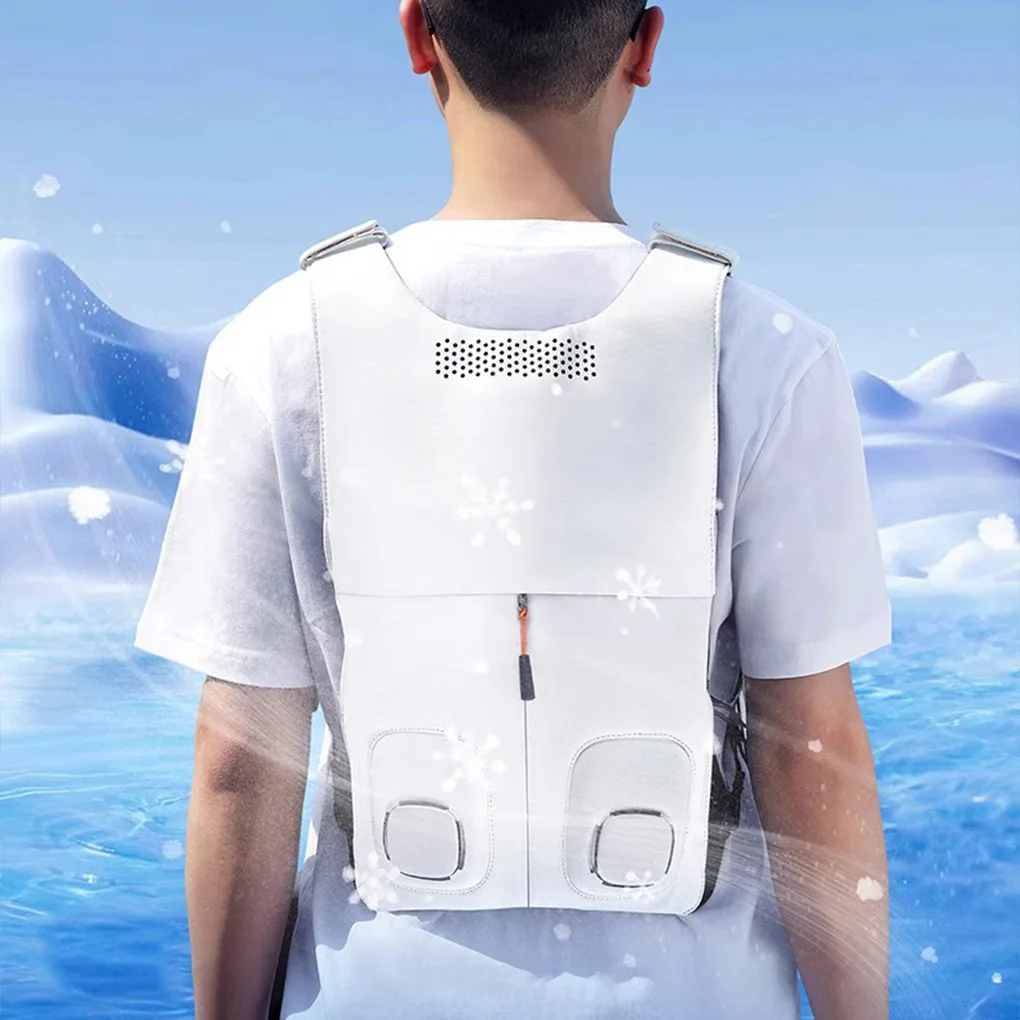 

Summer Sleeveless Wearable Cooling Vest Electric Air Conditioning Cooling Breathable Semiconductor Refrigeration Clothing