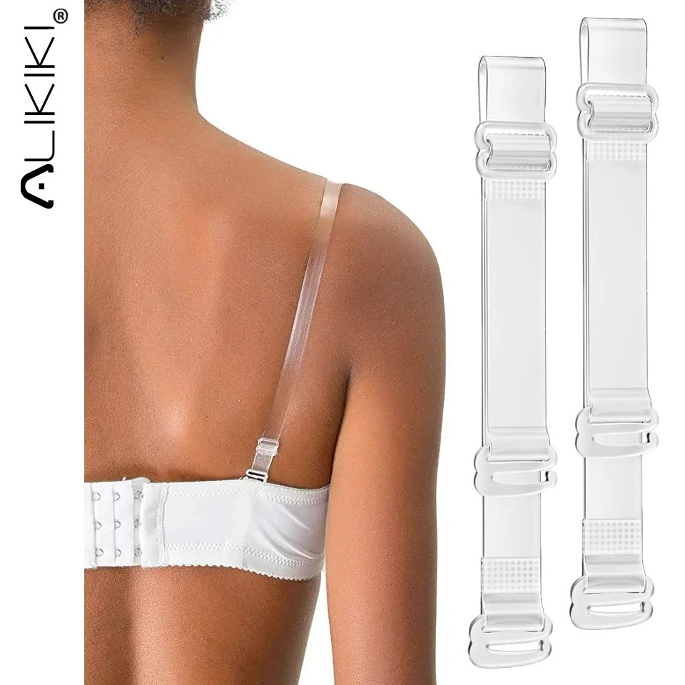 3 Paar Doorzichtige Bh Bandjes Onzichtbaar Antislip Verstelbare Bh Bandjes Voor Strapless Bh