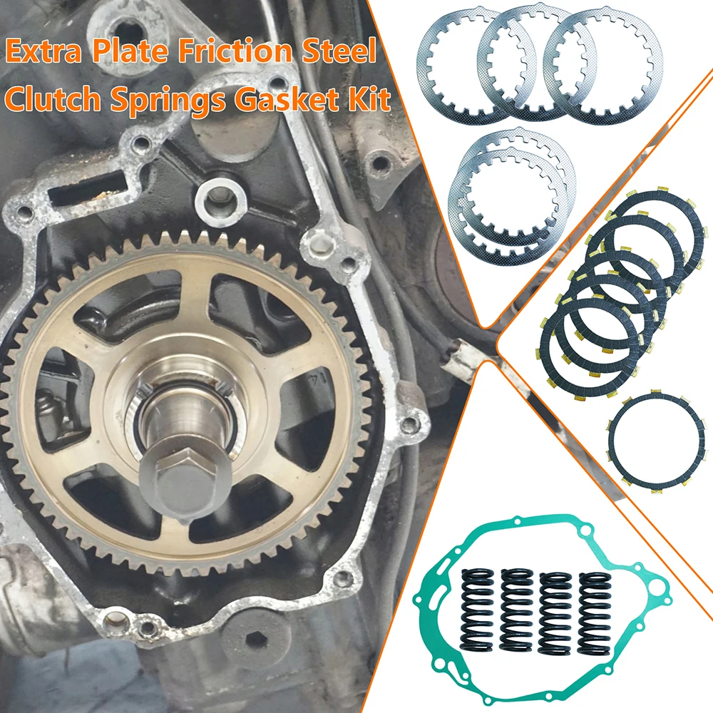 For Yamaha TTR230 2005-2019 2020 20212022 2023 Clutch Friction Steel Plates Springs Gasket Kit