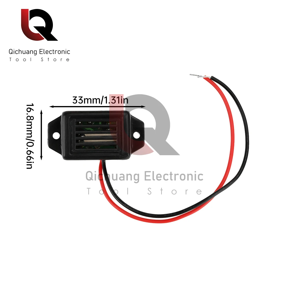 1 صفارة إنذار DC 3V/6V/9V/12V 85dB 25mA صفارات إنذار إلكترونية صغيرة نغمة ثابتة