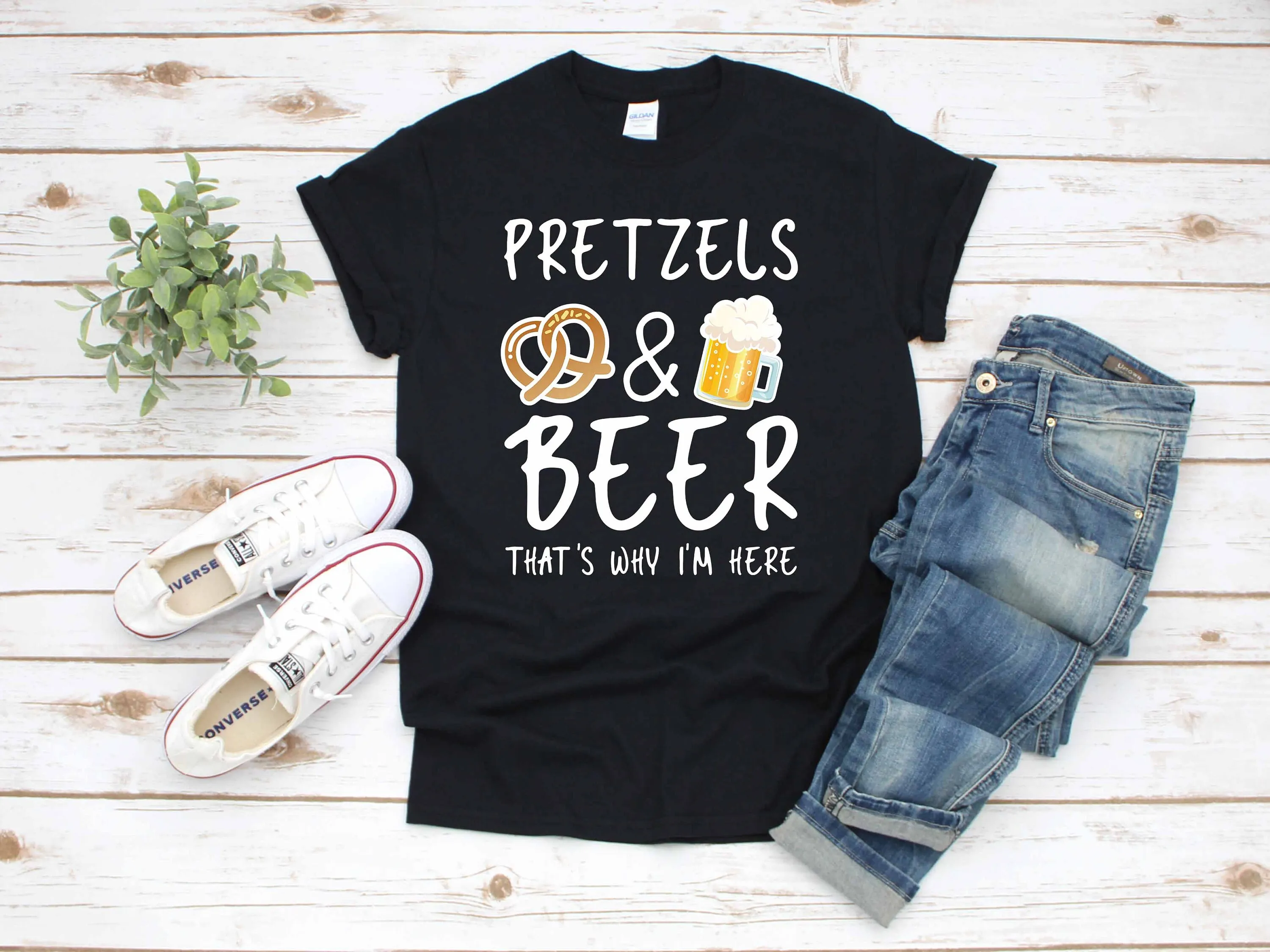 Oktoberfest Germany Pretzels and Beer T Shirt Long Sleeve Apparel