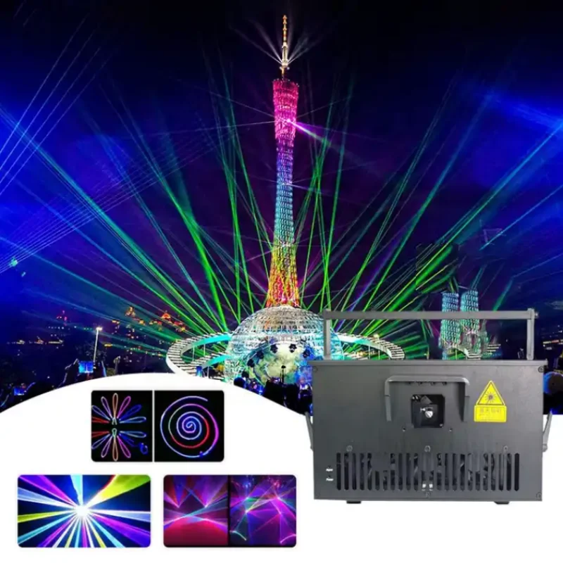 BotaiI 10w RGB outdoor disco laser light christmas lights Animation Disco Lazer Dj Light 3d Laser Lights For Outdoor activities