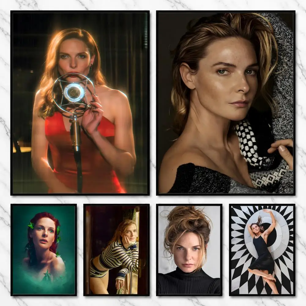 Rebecca Ferguson Swede Screen Portrait Quiet Grace Poster Self-Adhesive Unframed Fashion Wall Prints for Office & Home Decor
